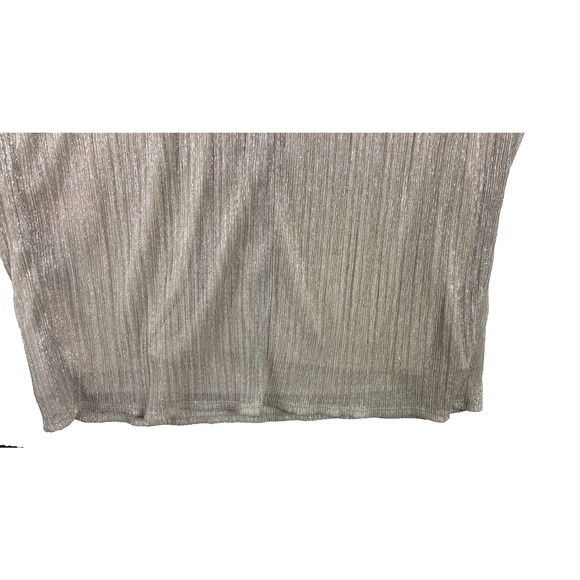 R&M Richards Women's 14W Midi 2‎ Piece Dress Jacket Gold Metallic Evening - Picture 16 of 16